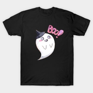 Cute ghost - Boo! Halloween. T-Shirt